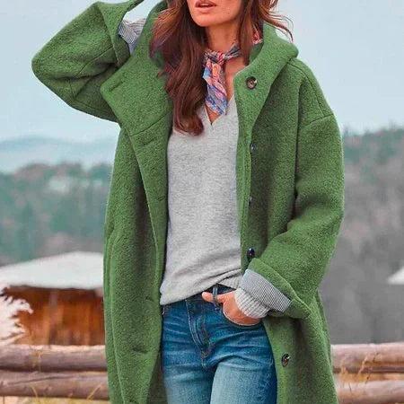 Manteau à Capuche en Laine Femme Jessica