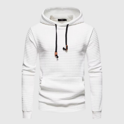 Sweat à capuche quadrillé en coton Homme Malvin | 1+1 GRATUIT