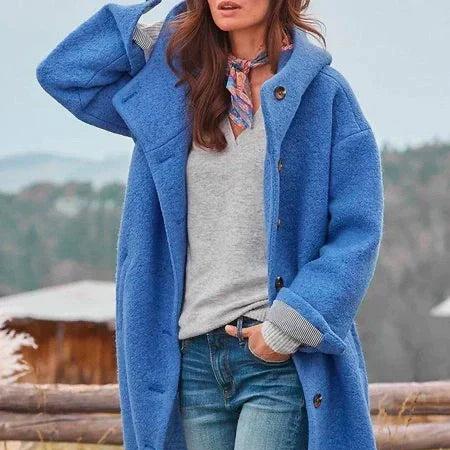 Manteau à Capuche en Laine Femme Jessica