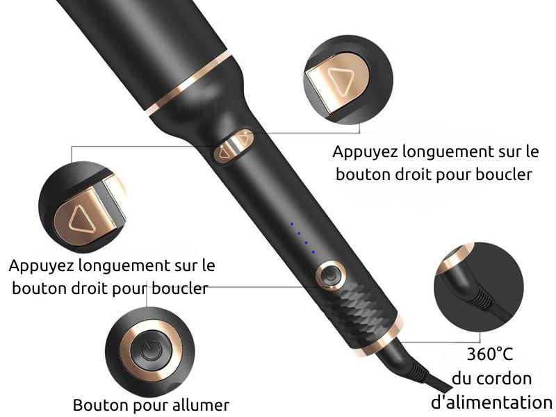 Spin-n-Curl™ - Fer à friser à rotation automatique