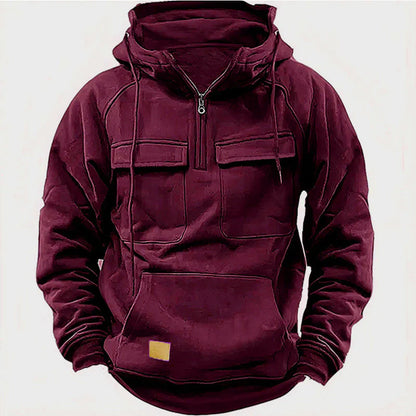 Sweat à capuche homme 2x2 poches Outdoor