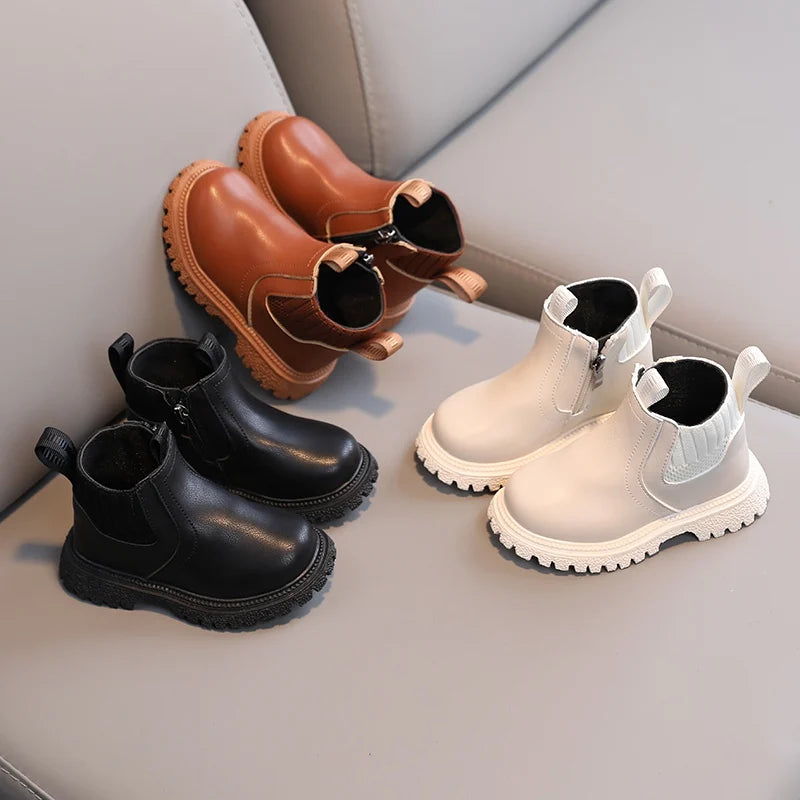 Bottes Courtes Unisex pour Enfants - Style Britannique