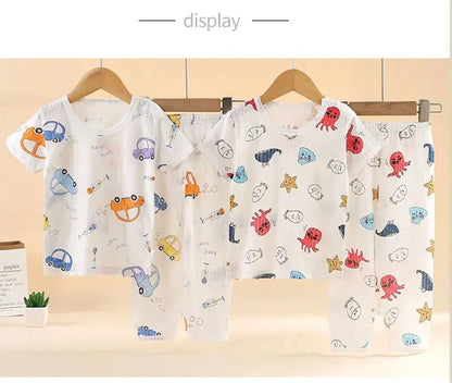 Ensemble de Pyjamas Enfant 100 % Coton – Confort et Style pour Automne et Hiver