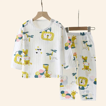 Ensemble de Pyjamas Enfant 100 % Coton – Confort et Style pour Automne et Hiver