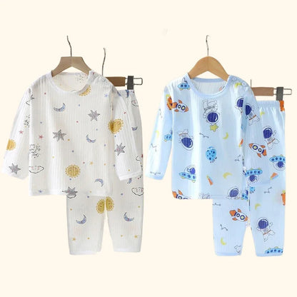 Ensemble de Pyjamas Enfant 100 % Coton – Confort et Style pour Automne et Hiver