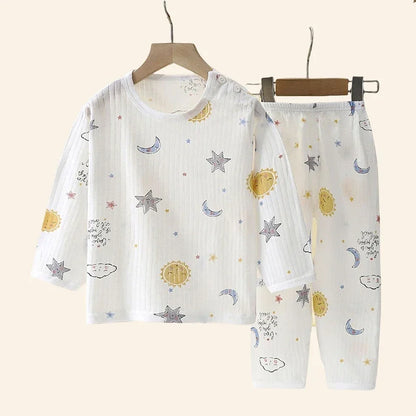 Ensemble de Pyjamas Enfant 100 % Coton – Confort et Style pour Automne et Hiver