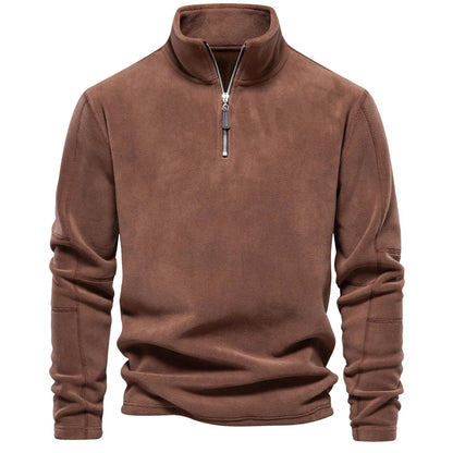 Pull polaire hiver col zippé Homme Vatanen (7 couleurs)