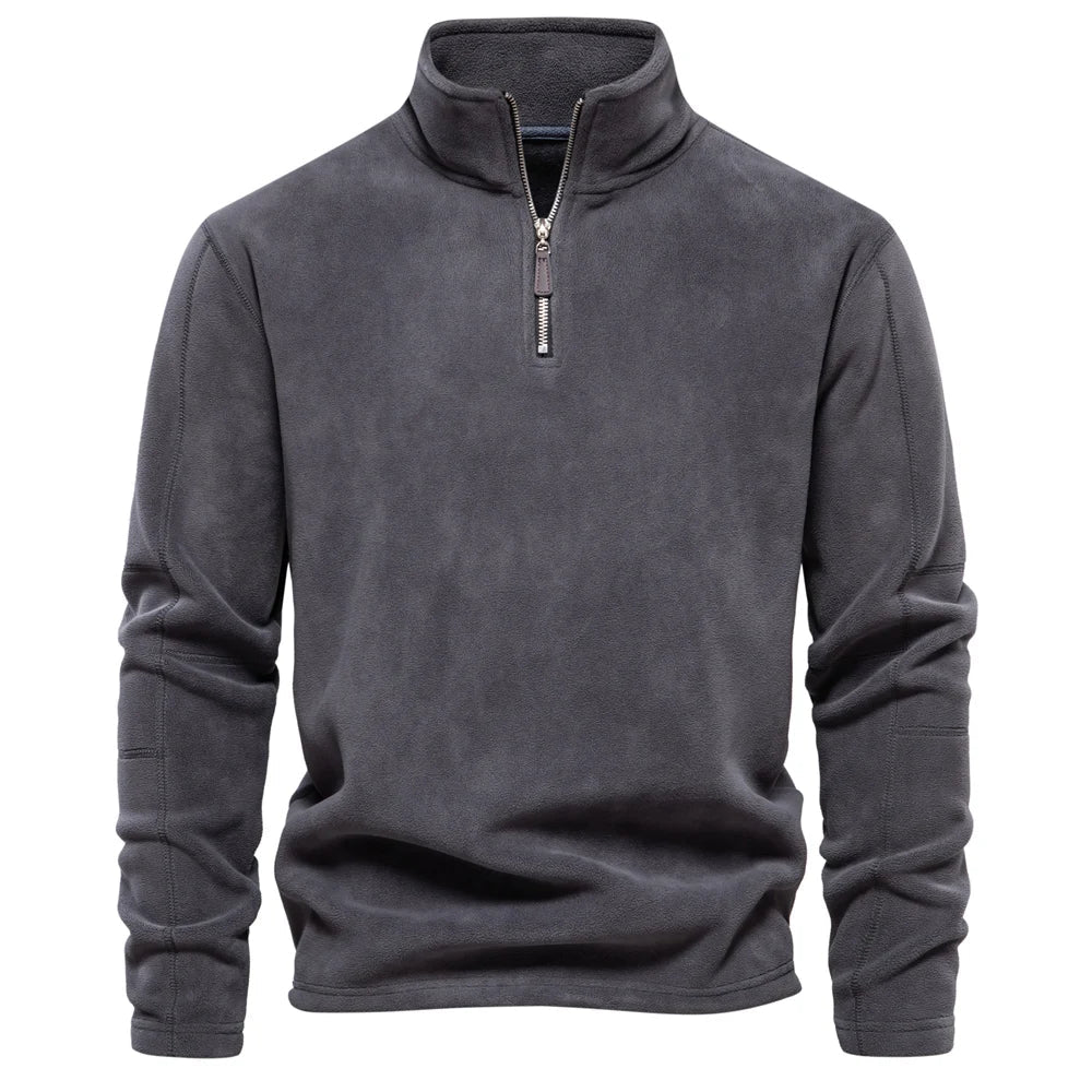 Pull polaire hiver col zippé Homme Vatanen (7 couleurs)