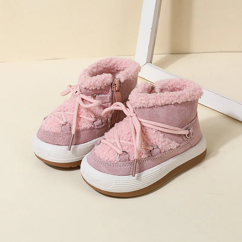 Bottes d'Hiver pour Bébé - Sneakers Chauds en Fourrure