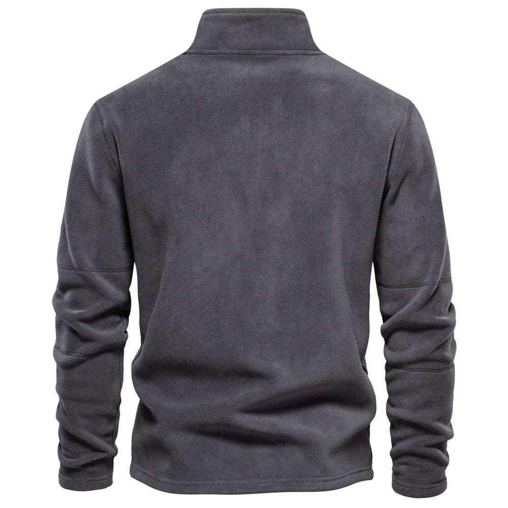 Pull polaire hiver col zippé Homme Vatanen (7 couleurs)