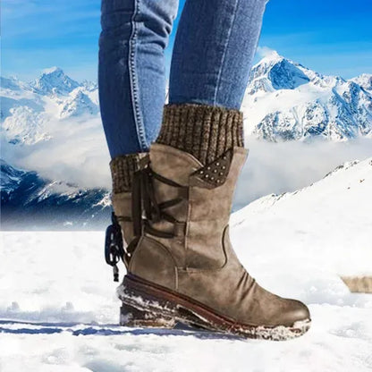 Bottes chaudes étanches pluie et neige femme Grand Confort Laura