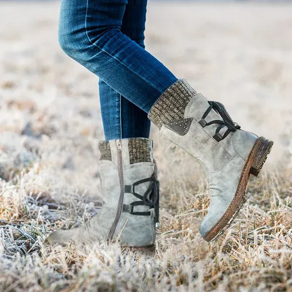 Bottes chaudes étanches pluie et neige femme Grand Confort Laura