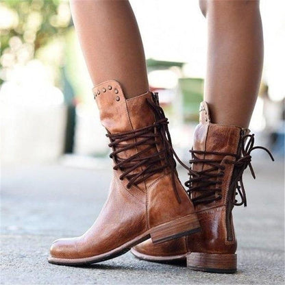 Bottes en cuir et lacets Ahsoka™ - Confort et Élégance