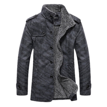 Veste en cuir avec intérieur duvet pour homme LeatherWinter™