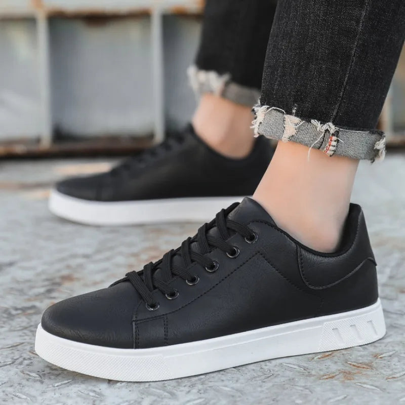 Sneakers cuir façon mocassins décontractés Homme Xavier